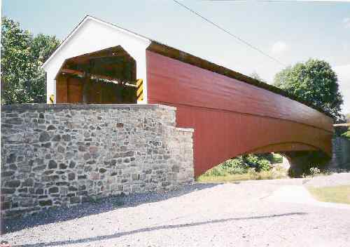 Pleasantville Covered Bridge. Photo by P. Tabor, June 12, 2004.